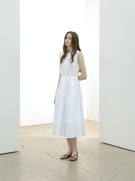 KELLY DONAHUE Wrinkle Pocket Flare Dress