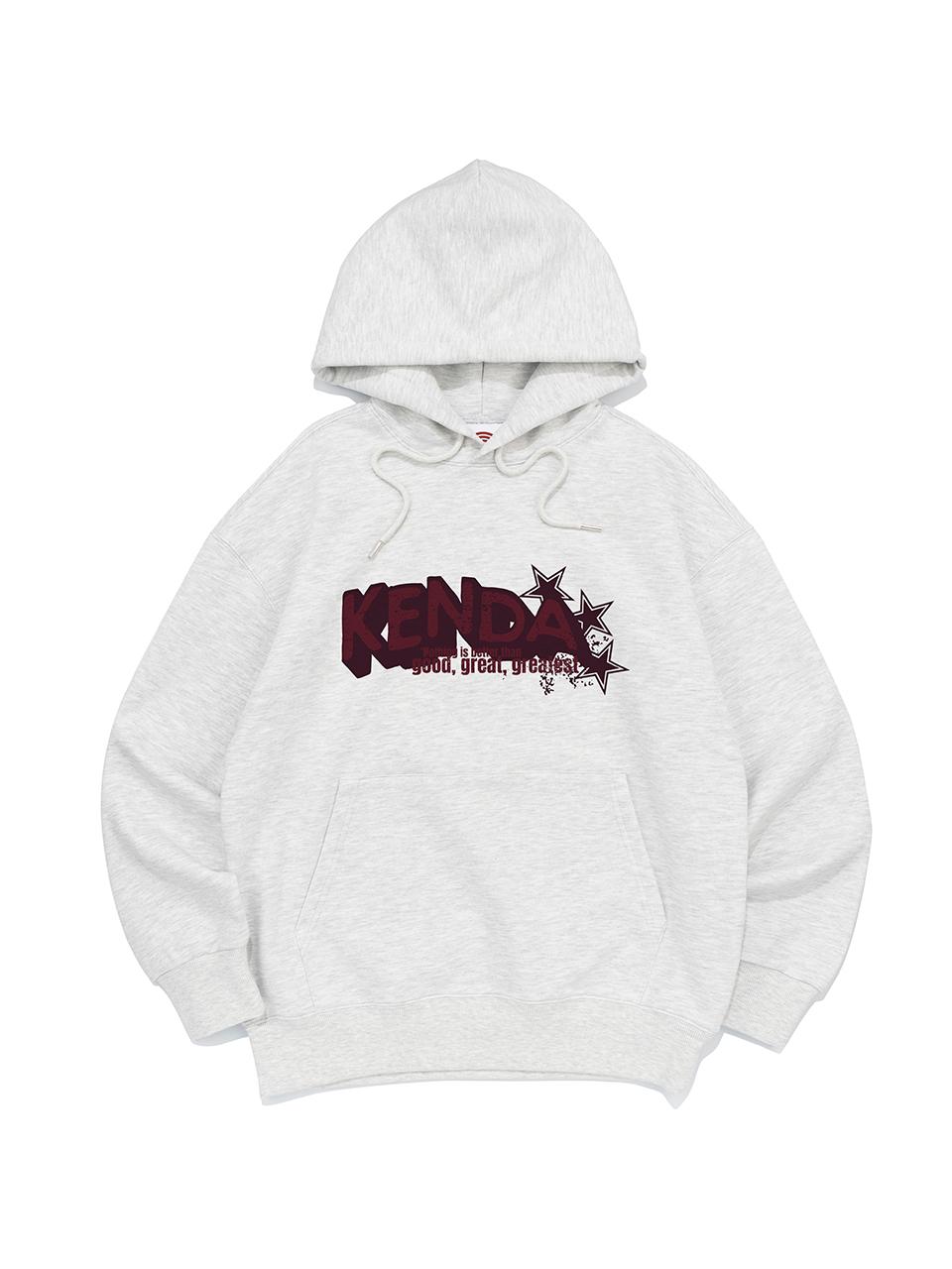 Kenda Cotton Polyester Overfit Hood [Light Grey]