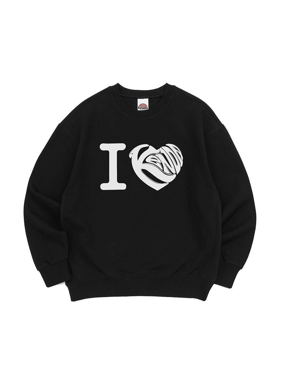 Kenda Cotton Polyester Oversized I Heart Kenda MTM [BLACK]