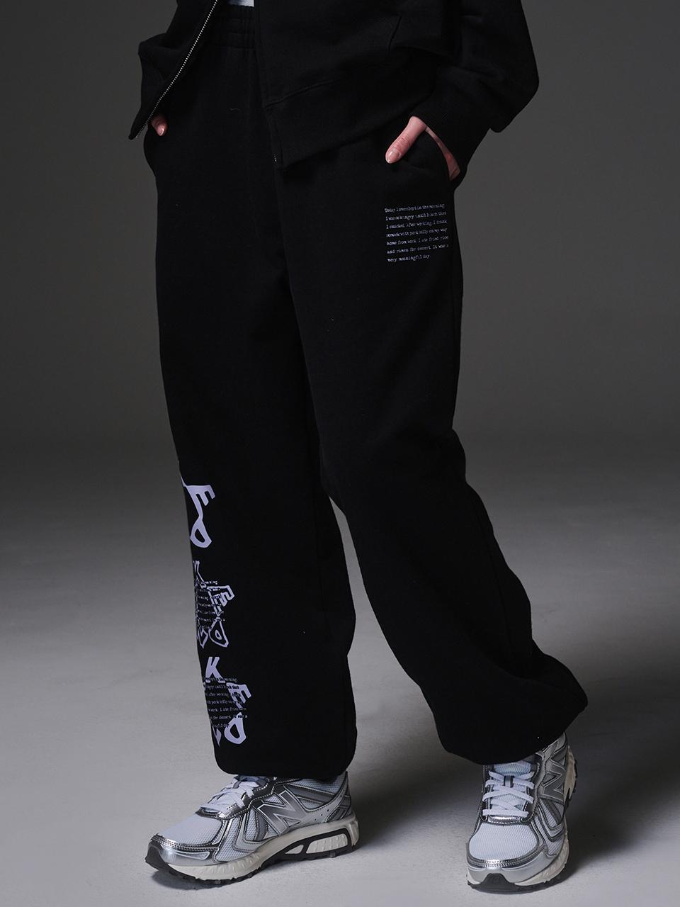 Kenda Cotton Polyester Tapered Training Pants [BLACK]