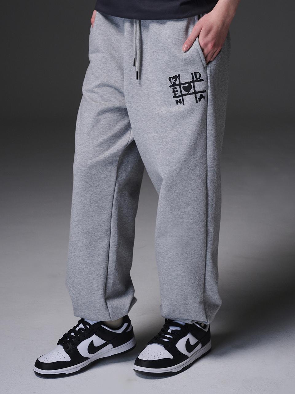 Kenda Graphic Print Cotton-Poly Relaxed Fit Training Pants [Melange]