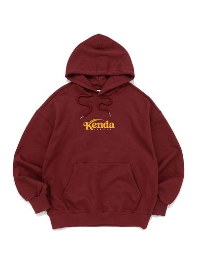 Kenda Oversized Premium Cotton Blend Hoodie [BURGUNDY]