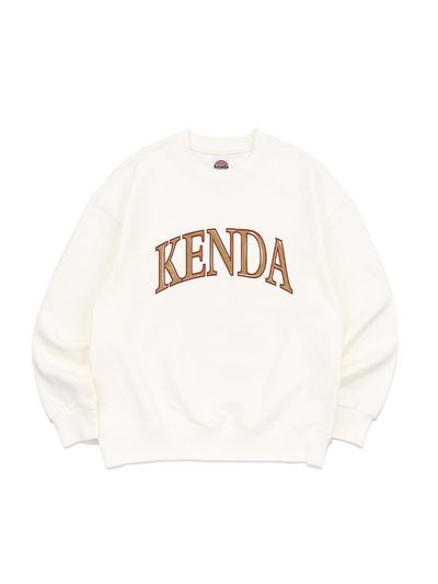 Kenda Oversized Triple Stitched Cotton Blend Sweatshirt [Beige]