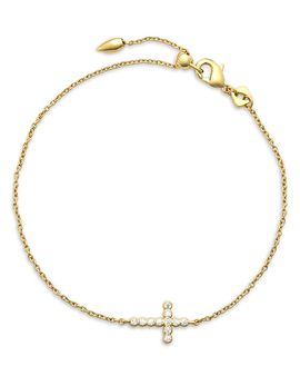 Kendra Scott Kendra Scott Cross Crystal Delicate Bracelet