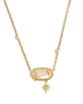 Kendra Scott Kendra Scott Elisa Crystal Star & Mother Of Pearl Pendant Necklace, 16-19
