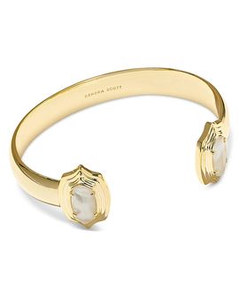 Kendra Scott Kendra Scott Elton Stepped Frame Mother Of Pearl Cuff Bracelet