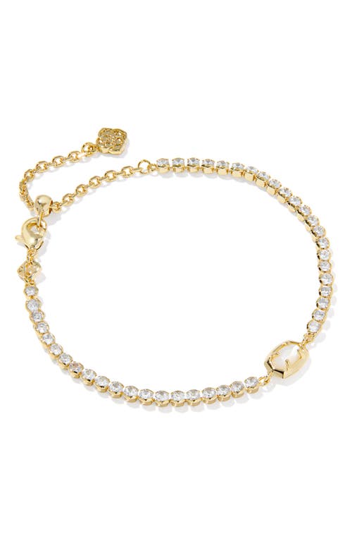 Kendra Scott Kendra Scott Emilie Mother-of-Pearl & Crystal Tennis Bracelet