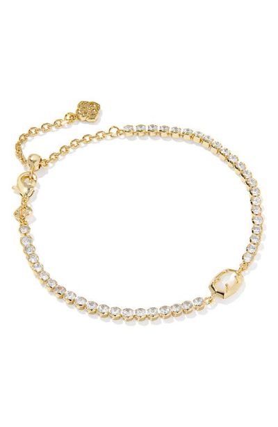 Kendra Scott Kendra Scott Emilie Mother-of-Pearl & Crystal Tennis Bracelet