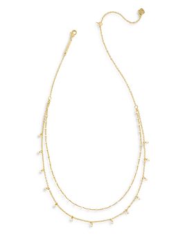 Kendra Scott Kendra Scott Eve Cultured Freshwater Pearl Layered Necklace, 17