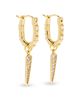 Kendra Scott Kendra Scott Fate Crystal Spike Charm Huggie Hoop Earrings - 3