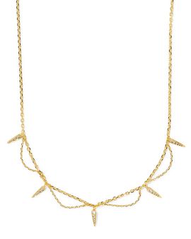 Kendra Scott Kendra Scott Fate Crystal Spike Statement Necklace, 16