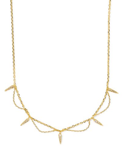 Kendra Scott Kendra Scott Fate Crystal Spike Statement Necklace, 16