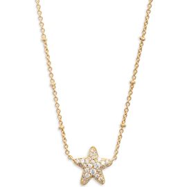 Kendra Scott Kendra Scott Jae Pavé Cubic Zirconia Starfish Pendant Necklace