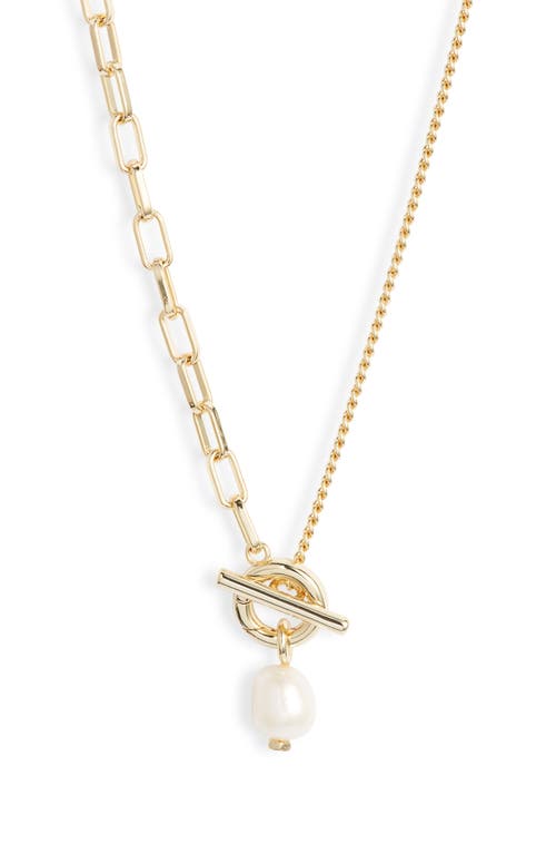 Kendra Scott Kendra Scott Leighton Cultured Freshwater Pearl Toggle Necklace