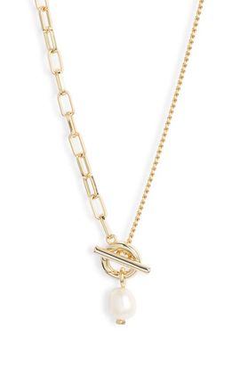 Kendra Scott Kendra Scott Leighton Cultured Freshwater Pearl Toggle Necklace
