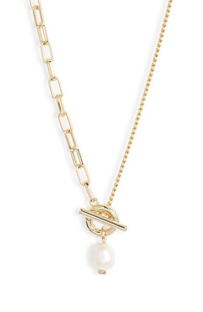 Kendra Scott Kendra Scott Leighton Cultured Freshwater Pearl Toggle Necklace