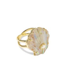 Kendra Scott Kendra Scott Lucia Iridescent Abalone Shell Cocktail Ring