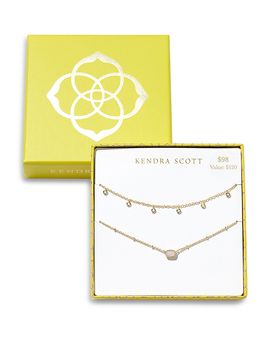 Kendra Scott Kendra Scott Mini Elisa & Amelia Opalite Crystal Necklace Gift Set