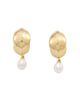 Kendra Scott Kendra Scott Oakland Cultured Freshwater Pearl Charm Huggie Hoop Earrings - 3