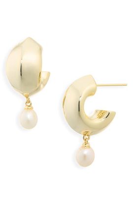 Kendra Scott Kendra Scott Oakland Freshwater Pearl Drop Huggie Hoop Earrings