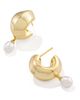 Kendra Scott Kendra Scott Oakland Freshwater Pearl Drop Huggie Hoop Earrings - 4