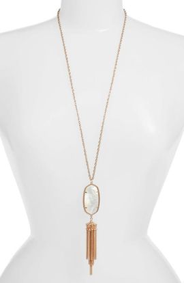 Kendra Scott Kendra Scott Rayne Stone Tassel Pendant Necklace