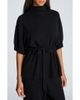 Kenneth Cole Collection Kenneth Cole Collection Belted Mock Neck Short Sleeve Sweater - 1