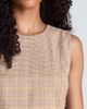 Kenneth Cole Collection Kenneth Cole Collection Check Print Sleeveless Double Belted Minidress - 4