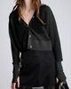 Kenneth Cole Collection Kenneth Cole Collection Crop Sheer Saddle Shoulder Cardigan - 1