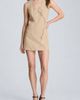 Kenneth Cole Collection Kenneth Cole Collection Curved Button Detail Pinstripe Minidress - 1