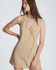 Kenneth Cole Collection Kenneth Cole Collection Curved Button Detail Pinstripe Minidress - 5