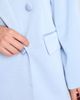 Kenneth Cole Collection Kenneth Cole Collection Double Breasted Satin Boyfriend Blazer - 4