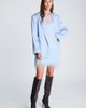 Kenneth Cole Collection Kenneth Cole Collection Double Breasted Satin Boyfriend Blazer - 5