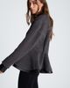 Kenneth Cole Collection Kenneth Cole Collection Faux Leather Trim Faux Fur Peplum Shirt - 5