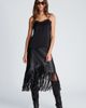 Kenneth Cole Collection Kenneth Cole Collection Fringe Asymmetric Faux Leather Midi Skirt - 5
