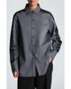 Kenneth Cole Collection Kenneth Cole Collection Lace Trim Striped Boyfriend Shirt - 1