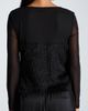 Kenneth Cole Collection Kenneth Cole Collection Lurex Fringe Mixed Media Top - 2
