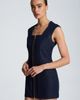 Kenneth Cole Collection Kenneth Cole Collection Panelled Front Zip Minidress - 5