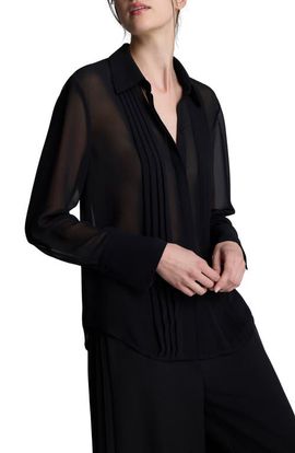 Kenneth Cole Collection Kenneth Cole Collection Pleated Point Collar Shirt