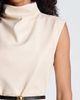 Kenneth Cole Collection Kenneth Cole Collection Sleeveless Faux Leather Minidress - 4