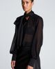 Kenneth Cole Collection Kenneth Cole Collection Tie Neck Chiffon Top - 5