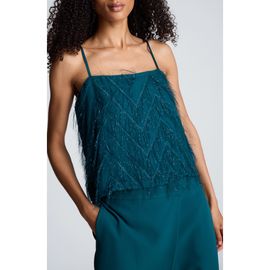 Kenneth Cole Kenneth Cole Chevron Fringe Crop Cami