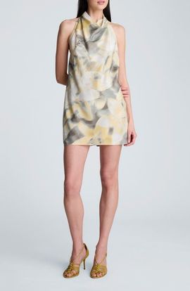 Kenneth Cole Kenneth Cole Cowl Neck Strappy Minidress