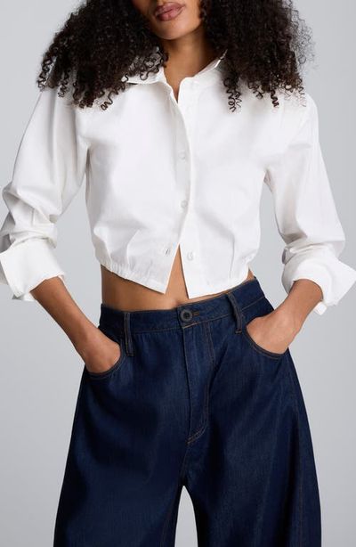 Kenneth Cole Kenneth Cole Crop Poplin Shirt