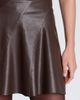 Kenneth Cole Kenneth Cole Faux Leather Seamed Flare Miniskirt - 4
