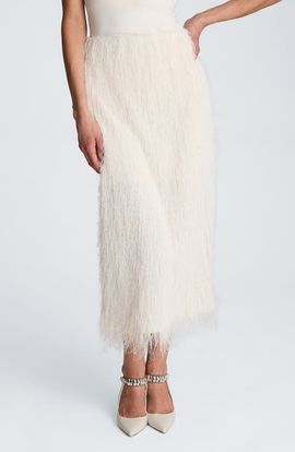 Kenneth Cole Kenneth Cole Feather Midi Skirt