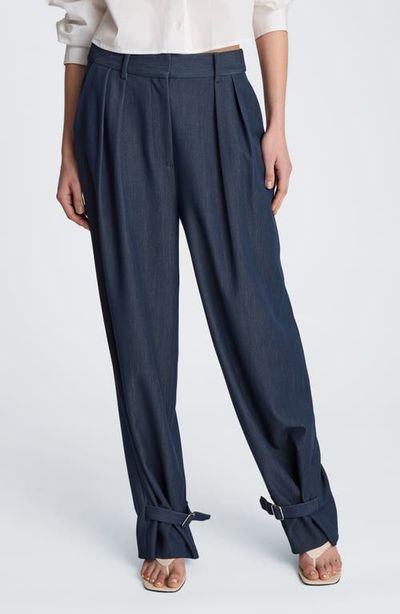 Kenneth Cole Kenneth Cole High Waist Belted Cuff Tapered Pants