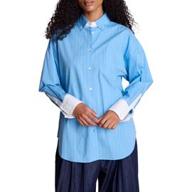 Kenneth Cole Kenneth Cole Pinstriped Cotton Button-Up Shirt