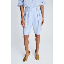 Kenneth Cole Kenneth Cole Pleated Linen Bermuda Shorts