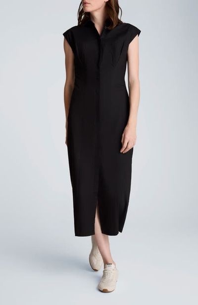 Kenneth Cole Kenneth Cole Pleated Maxi Shirtdress